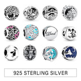 Silver 925 Round Beads Charms for Jewelry Making Women Gift