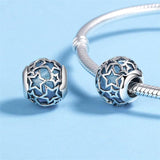 Silver 925 Round Beads Charms for Jewelry Making Women Gift