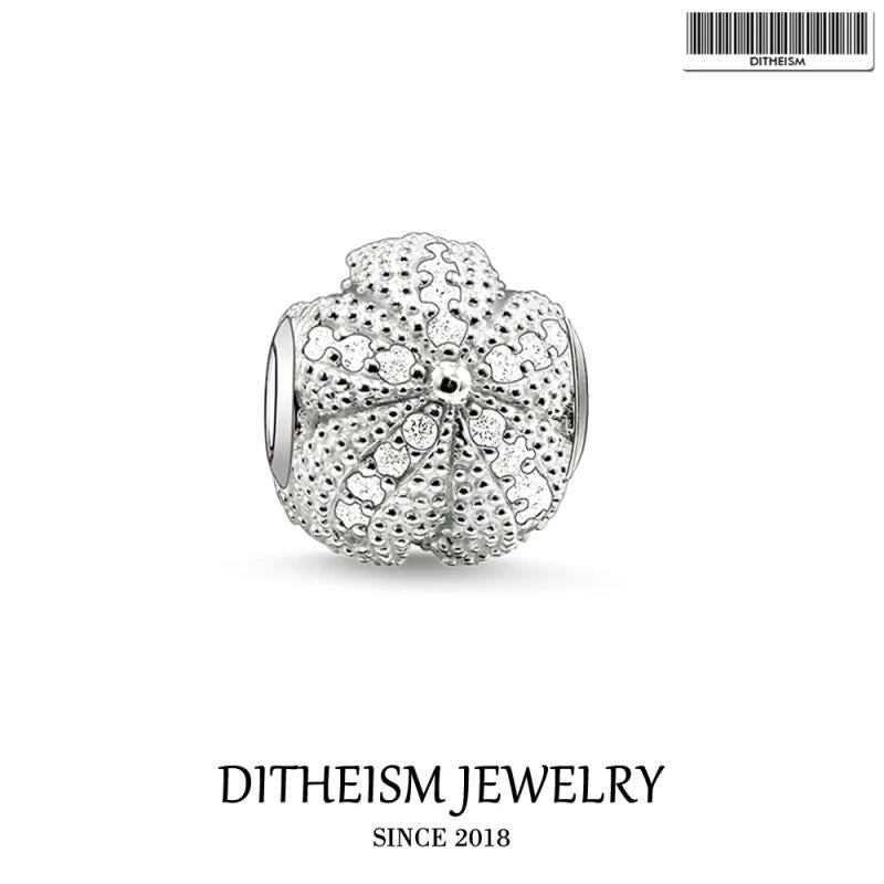 DIY Starfish Charm Beads 5mm Hole, Silver Jewelry Gift For Women, Fit Bracelets