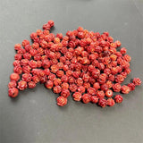 10PCS Half Hole Carved Flower Red Rose Coral Beads Jewelry Making 8MM