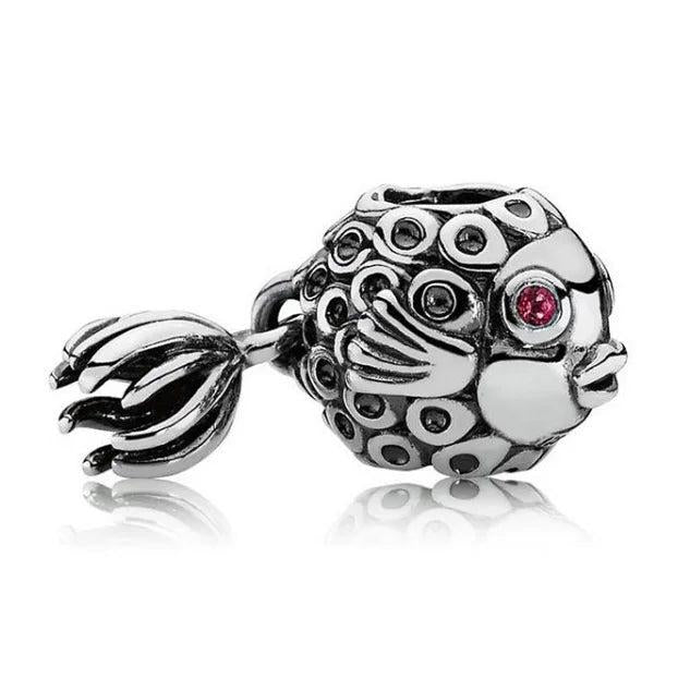 Sterling Silver Ocean Animal Charm Fit Europe Bracelet