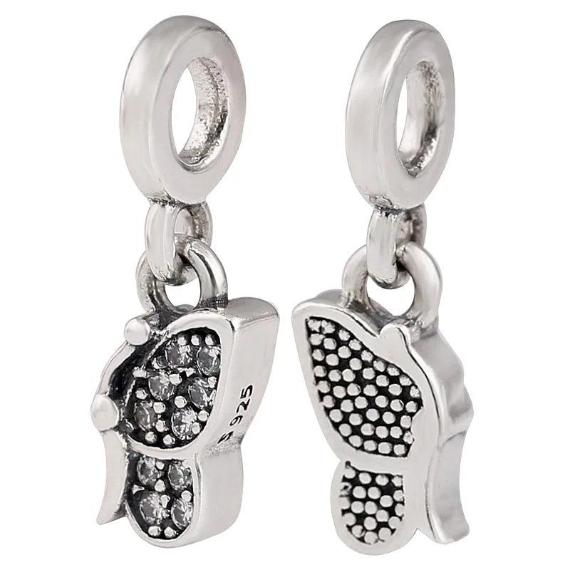 925 Sterling Silver Butterfly Bumblebee Charm Bead