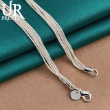 925 Silver Butterfly Necklace 18 Inch Chain Wedding Charm Jewelry