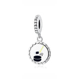 925 Silver Soccer Basketball Hockey Pendant Charms for Bracelets