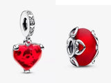 S925 Sterling Silver Bracelet with Ruby Beads DIY Accessories