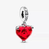 S925 Sterling Silver Bracelet with Ruby Beads DIY Accessories