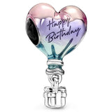 Infinity Family Hearts Pendant 925 Silver Charm for Bracelet