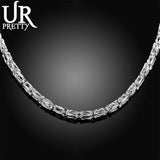925 Silver 20 Inch 5mm Faucet Chain Necklace Wedding Engagement Party
