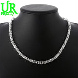 925 Silver 20 Inch 5mm Faucet Chain Necklace Wedding Engagement Party