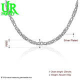 925 Silver 20 Inch 5mm Faucet Chain Necklace Wedding Engagement Party