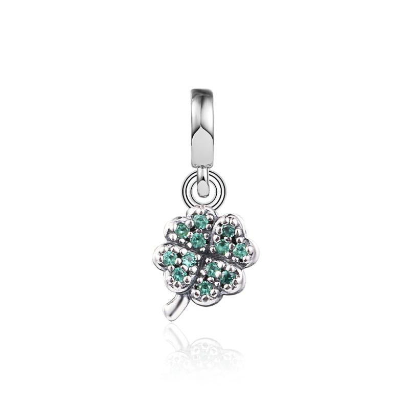 S925 Silver Pendant Charm Ocean Beach Sparkling Beads