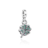 S925 Silver Pendant Charm Ocean Beach Sparkling Beads