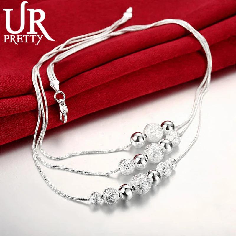 925 Sterling Silver 18 Inch Snake Chain Necklace Wedding Charm Jewelry