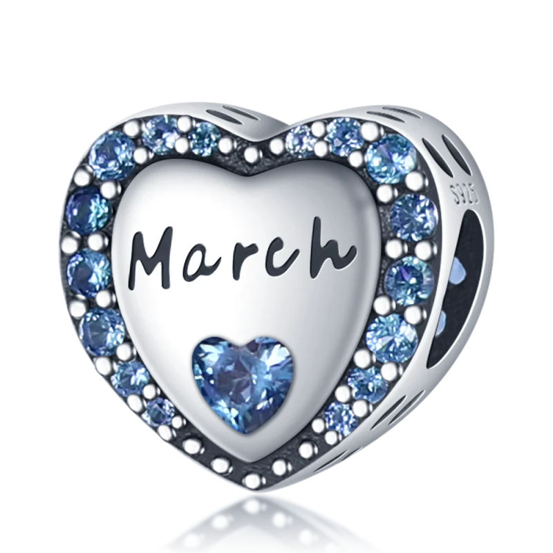 S925 Sterling Silver Heart Beaded Amulet Bracelet