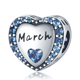 S925 Sterling Silver Heart Beaded Amulet Bracelet