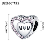 S925 Sterling Silver Heart Beaded Amulet Bracelet