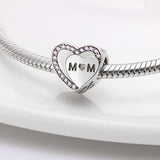 S925 Sterling Silver Heart Beaded Amulet Bracelet