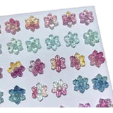 Colorful Fluorite Snowflake Charms Beads for DIY Jewelry - Yellow Green