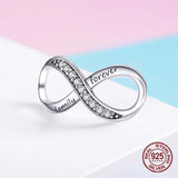 Infinity Love Charms 925 Sterling Silver Necklace Pendant Jewelry DIY