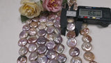 18-19mm Large Fresh Water Real Cultured Coin Pearl Beads String