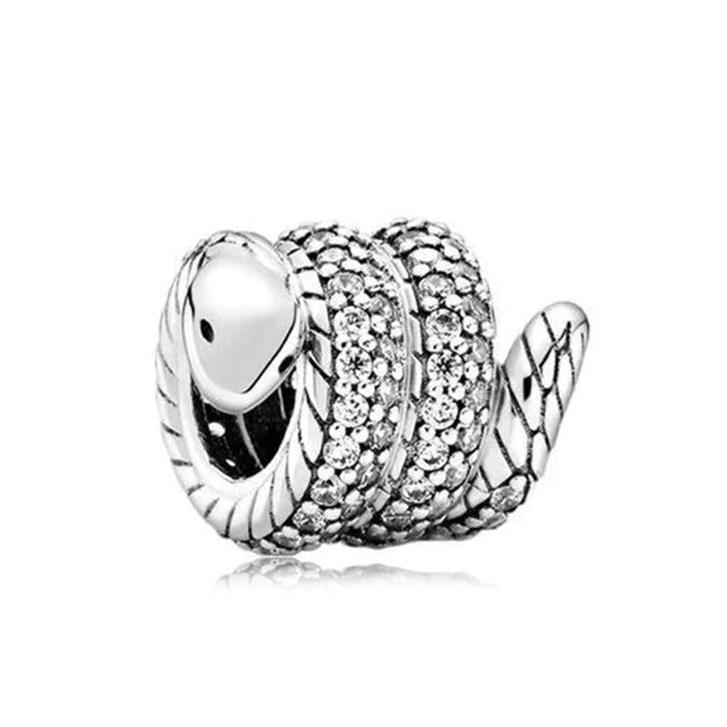 Silver Animal Charm Beads for PAN Bracelet Women Jewelry