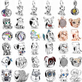 Silver Animal Charm Beads for PAN Bracelet Women Jewelry
