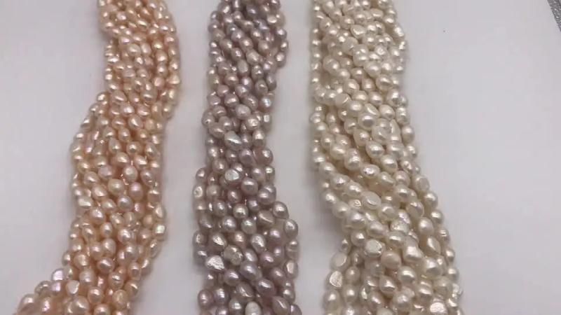 Baroque Shape Big Size Natural Freshwater Pearl AA 9-10mm Loose Fresh Water Pea