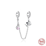 Silver 925 Charm Bead Bracelet For Women A1467