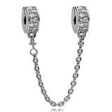 Rose Elegance Crystal Clip Charm Chain Beads for 925 Silver Bracelet