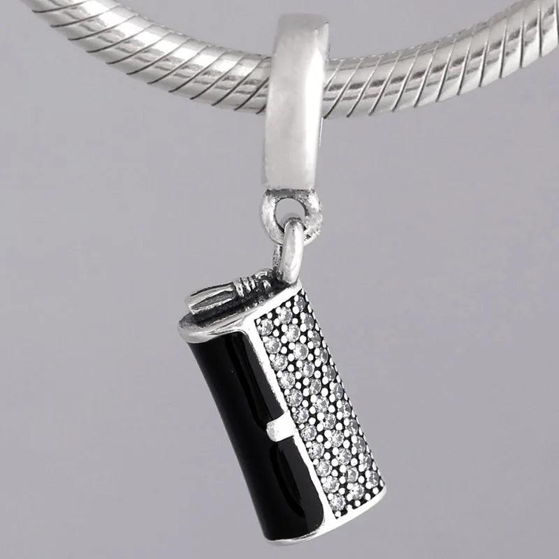 Enamel Clutch Bag With Crystal Pendant Beads
