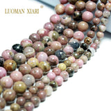 Natural Rhodochrosite Round Gemstone Beads 6/8/10MM