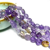 Natural Ametrine Purple Stone Chips Beads for Jewelry Making