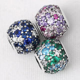 Multicolor Mosaic Ball Crystal Bead Charm Bracelet Bangle