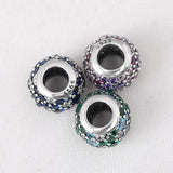 Multicolor Mosaic Ball Crystal Bead Charm Bracelet Bangle