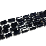 Natural Tourmaline Loose Faceted Cylinder Beads for Jewelry Making