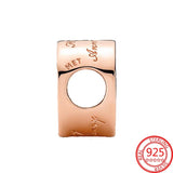 Sparkling Rose Round Cutout Pav? & Heart Anniversary Charm Fit Bracelet