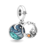 925 Silver Parrot Charms for Bracelet&Bangle DIY Jewelry