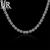 925 Sterling Silver Faucet Chain Matte Smooth Necklace For Women