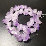 Natural Rough Amethyst Cluster Purple Crystal Stone Beads for Jewelry Making
