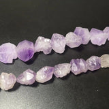 Natural Rough Amethyst Cluster Purple Crystal Stone Beads for Jewelry Making