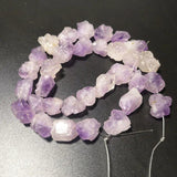 Natural Rough Amethyst Cluster Purple Crystal Stone Beads for Jewelry Making