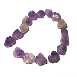 Natural Rough Amethyst Cluster Purple Crystal Stone Beads for Jewelry Making