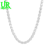 925 Silver 5MM Dragon Head Chain Necklace 20/24 Inch