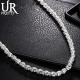 925 Silver 5MM Dragon Head Chain Necklace 20/24 Inch