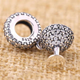 Crystal Cocktail Glass Charm for 925 Silver Bracelet