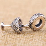 Crystal Cocktail Glass Charm for 925 Silver Bracelet