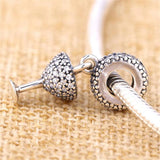Crystal Cocktail Glass Charm for 925 Silver Bracelet