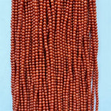 3MM Orange Red Coral Stone Round Beads for DIY Jewelry