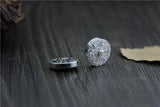 925 Sterling Silver Spacer Beads 14mm Round Buddhism Ornament Charm Beads