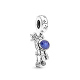 925 Sterling Silver Astronaut Propeller Bead for Bracelet Necklace